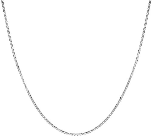 Sterling Silver 1mm Box Chain (18 Inches)
