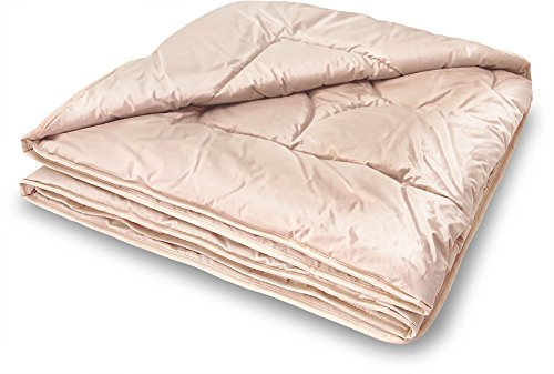 Kamel-Steppdecke warm aus 100% feinstes Baby-Kamelflaumhaar 135x100 cm, Baumberger