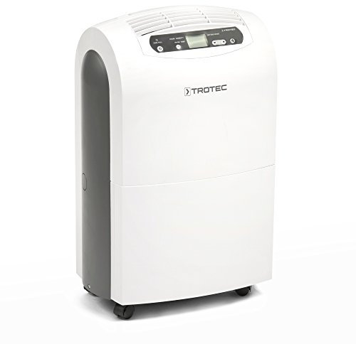 TROTEC Deumidificatore elettrico TTK 100 E – Capacità 30 l/24h, per ambienti fino a 90 m² / 230 m³ – Assorbitore di umidità con funzione di sbrinamento – Modalità continua o serbatoio da 4,3 l