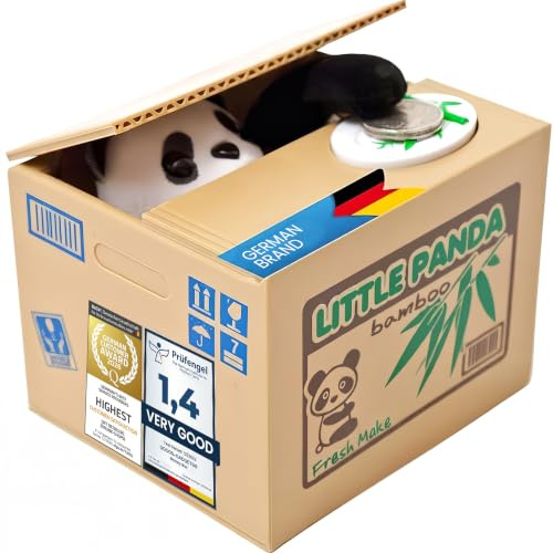 Elektronische Spardose Pandabär Itazura Little Panda Elektrische Spardose Sparbüchse