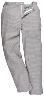 Portwest S068 Harrowkockbyxor Polyester Hållbar 3 Fickor Smutsavvisande | Hundtand, 3XL, Unisex, 35% Bomull, Praktiska Sid- och Bakfickor, Slitstarkt Tyg, Halvt Elastiskt Midjeband, Snygg Unisex