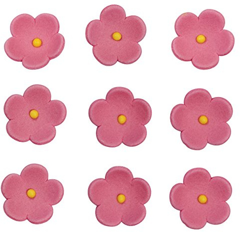 Decoraciones Artesanales de Azúcar PME, Flores Rosas, Tamaño Grande (Paquete de 300)
