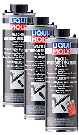 3X LIQUI Moly 6102 Wachs Unterbodenschutz anthrazit schwarz Pflege Schutz 1L