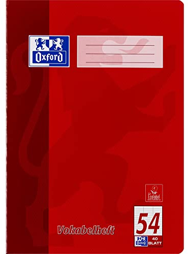 Oxford 100050337 Vocabulary Book LIN54 – Pad A4 40 Sheets Ruled