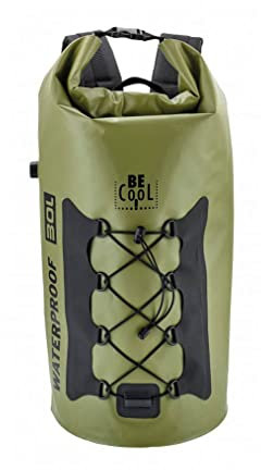Be Cool Isolierte wasserdichte Kühltasche Rucksack in Grün - Familie, Reise, Sport, Fashion und Shopping tauglich, 72x28x20 cm, 30 L Volumen