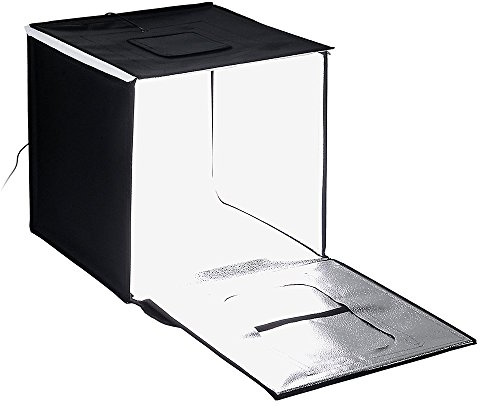 Fotodiox Pro LED 16x16 Studio-in-a-Box for Table Top Photography - Includes light tent; Integrated LED Lights; carrying case and four backdrops