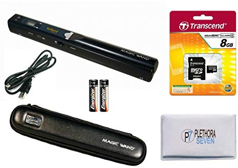 VuPoint Solutions PDS-ST415-VP Hand-Scanner mit schützender Tragetasche, 8 GB Micro-SD-Karte, JPG/PDF, 900 DPI, Farbe/Mono, für Dokumente, Fotos, Zeitschriften, Buch