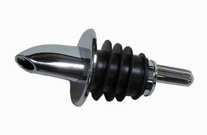 Pack of 5 Short Plastic Chrome Freeflow Bottle Pourer Pub & Bar 3516P