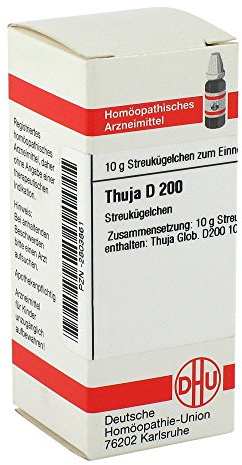 DHU Thuja D200 Streukügelchen, 10 g Globuli