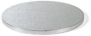 Sottotorta tondo Decora - cm 34, Silber