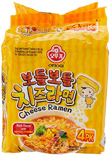 Ottogi Bodlebodble Spicy Fromage Ramen Noodle (Pack of 4)