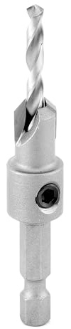 Amana Tool Carbide Tipped 82 Degree Countersink Drill Bit, 55269, 3/8 D x 49 Deg x 1/4 Quick Release Hex Shank for Wood Screw 12 to 14