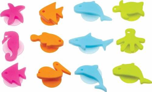 Kitchen Craft Mix It Silicone Glass Marker, Set of 12