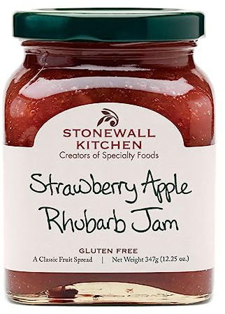 Stonewall Kitchen Gluten-Free Strawberry Apple Rhubarb Jam, 12.5 Ounces