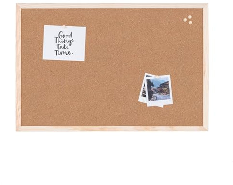 Bi-Office Korktafel / Pinnwand mit Holzrahmen- 5 Größen wählbar - 60 x 40 cm