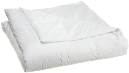 National Allergy Premium 100% Cotton Duvet Comforter Protector - Full/Queen Size - 86 x 86 - White - Breathable 300 Thread Count Hypoallergenic Cover - Zippered Encasement - Bedding Linen