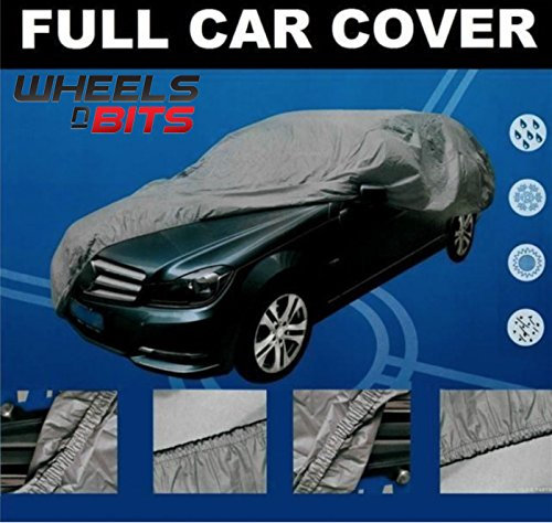 Wheels N Bits Universal Full Car Cover UV Sun Waterproofed Outdoor Breathable PEVA Compatible with Citroen (Small - 400 x 160 x 120cm)