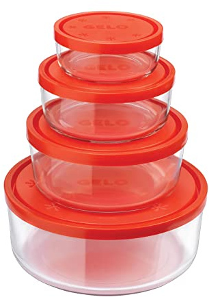 Bormioli Rocco 226018S02021990 4-teiliges Set an Gefrierboxen