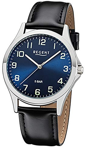 Regent Herren Analog Miyota 2035 Uhr mit Kunstleder Armband 11110755