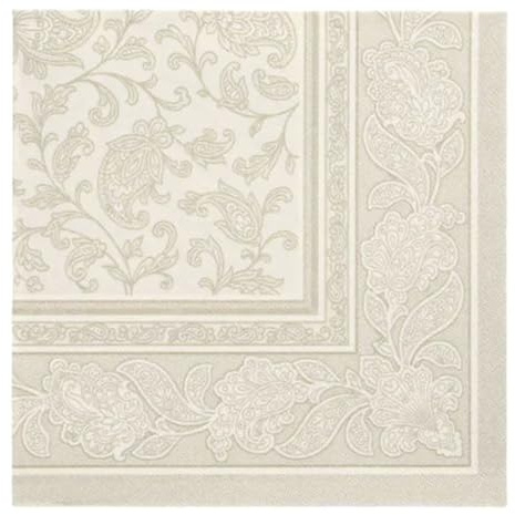 PAPSTAR Servietten RC Ornaments 40x40cm/50Stk. | Champagner