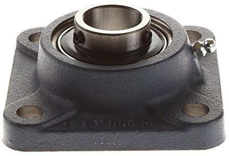 SKF fy-tf Serie Kugellager Flansch, Einheit, 4 Bolt Löcher, Wirbel Lock, regreasable, Kontakt und Flinger Dichtungen, Gusseisen, metrisches, 25 mm, 1