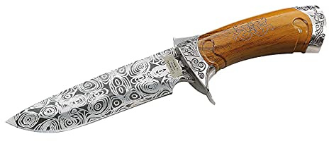 Herbertz Gürtelmesser Damastätzung Gesamtlänge: 25.0 cm, 104914