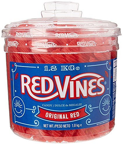 Redvines Candy 240 Fruit Flavour Vines 1.8kg Tub