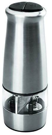 Lacor Dual Pepper-Salt elektrisk kvarn, rostfritt stål, silver, 30 x 7 x 18 cm