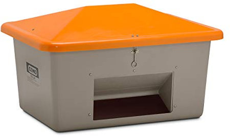 CEMO Streugutbehälter aus GfK - mit Entnahmeöffnung - Inhalt 550 l, Gewicht ca. 28 kg