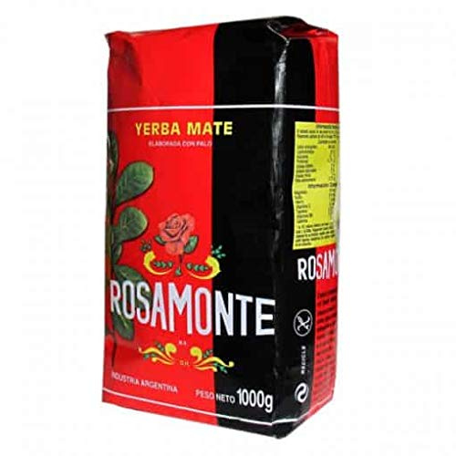 Rosamonte Yerba Mate (With Stems) , 1 Kg (Lot De 3)