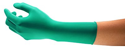 Ansell Dermashield 73-711 Neoprenhandschuhe, Chemikalien- und Flüssigkeitsschutz, Grün, Größe 7.5 (10 Paar)