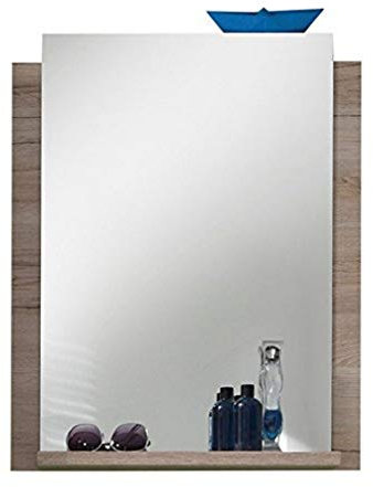trendteam smart living - Campus - Badspiegel - Eiche - Wandspiegel mit 60 cm Ablagefläche - (BxHxT) 60 x 75 x 15 cm - modernes Design