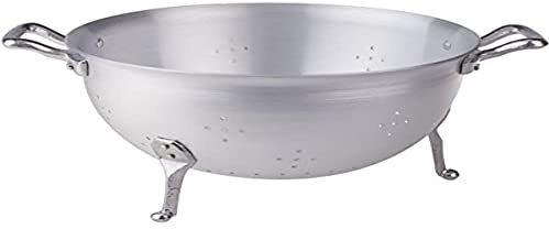 Pentole Agnelli Colapasta a 3 Piedi, in Alluminio BLTF, con 2 Maniglie in Acciaio Inossidabile, 26 cm, Argento