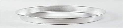 Pentole Agnelli Pasticceria Teglia Tonda Pesante per Pizza, Alluminio, Bianco, 50 cm