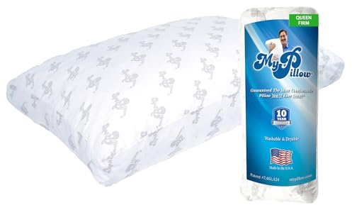 MyPillow Bedding Bed Pillows for Sleeping Queen Size, Gusseted for Back, Stomach or Side Sleepers - My Pillow Premium Pillow [Queen, Firm]