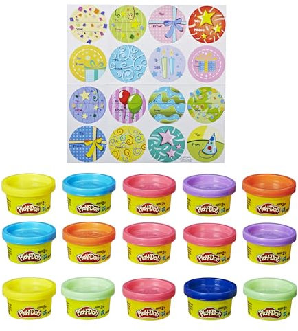 Play-doh Toy Party Bag - Includes 15 Fun Size Dough Compound Cans - Perfect Party Present