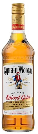 Captain Morgan Original Spiced Gold | Blended Rum |Gewürze und Vanille-Aromen| Karibisches Flair |für Cocktails & Longdrinks | 35% vol | 700ml Einzelflasche |
