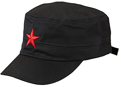 W WIDMANN MILANO Party Fashion - Base Cap mit Stern | Stoffmütze als Kostüm Accessoire für Karneval und Mottoparty