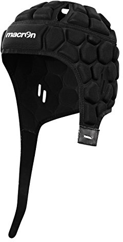 Casco Casco Protección Portero Fútbol/Rugby Helmet XE Macron, negro