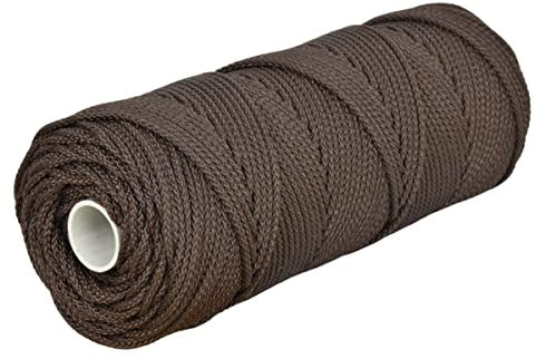 Corderie Italiane 006000167 Treccia Palamiti, 2 mm, 100 m, Colore Marrone