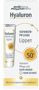 Hyaluron Sonnenpflege Lippen LSF 50+ 7ml Mit pharmazeutischer Hyaluronsäure und hautpflegenden Lipiden von Medipharma
