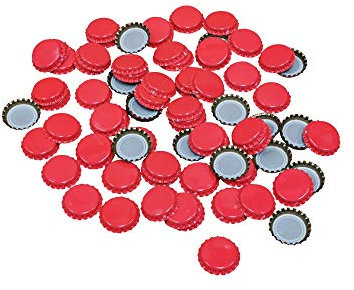 BREWZILLA Kronkorken Kirschrot 26 mm - 1000 Stück Packung