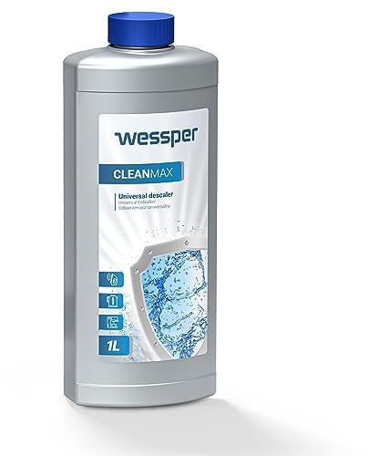 Wessper Decalcificatore Macchine Caffe Decalcificante Anticalcare - compatibile con DeLonghi Nespresso Bosch Krups Tassimo Seaco Durgol (1l)