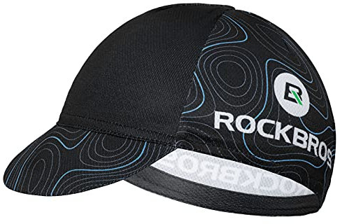 ROCKBROS Fahrrad Kappe Unterhelmmütze Fahrradmütze UV-Schutz für Damen Herren Sport Hut Atmungsaktiv Anti-Schweiß 54-61 cm