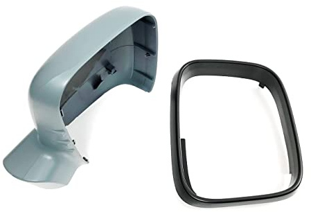 Aussenspiegel Abdeckung Spiegelkappe mit Rahmen rechts Gehäuse passend für T5 bis 2009 für Caddy 2004-2015 by HZ-DESIGN