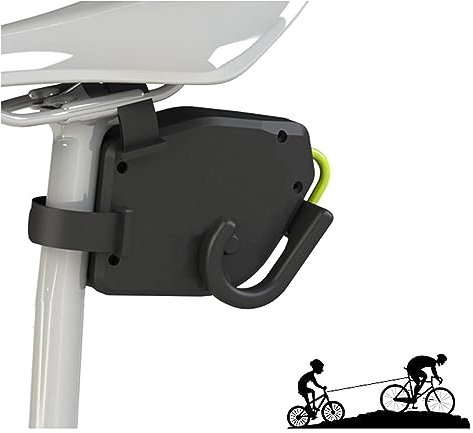 ROUYA Kinder Fahrrad Abschleppseil | Tragbares Fahrrad-Traktionsseil | Eltern-Kind-Zugtraktionsgurt | Bike Trailer Abschleppsystem | MTB & Radfahren Stretch Zuggurt