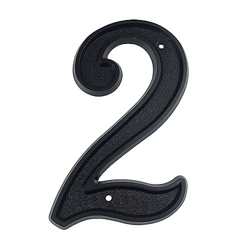 KVIVI Hausnummer, Große Hausnummer, 139 mm hoch, Ziffern for Türadressnummer, Türadressschild aus ABS-Kunststoff, 5–1/2 Zoll Hausnummernschild