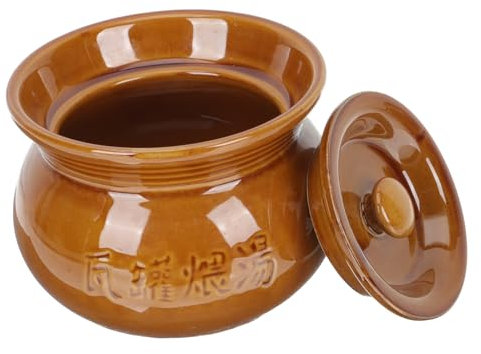 PHENOFICE Keramikbehälter Für Geschmorte Hühnersuppe 500 Ml Eintopftopf Aus Feiner Keramik Gleichmäßige Wärmeverteilung Multifunktionales Küchengeschirr Für Haushalt Und Gourmetküche
