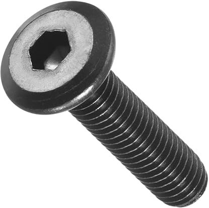 METALLIXITY Flat Head Hex Socket Cap Screws Bolts(M6-1x25) 25Pcs, Steel Hex Socket Furniture Bolts Screws - for Furniture Woodworking Project, Black