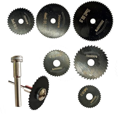 Dremel Cutting Discs, Rotary Tool Blades, Drill Cutting Wheel, Mini Circular Rotary Saw Blades with Screwdriver for Wood Plastic Metal Cutting